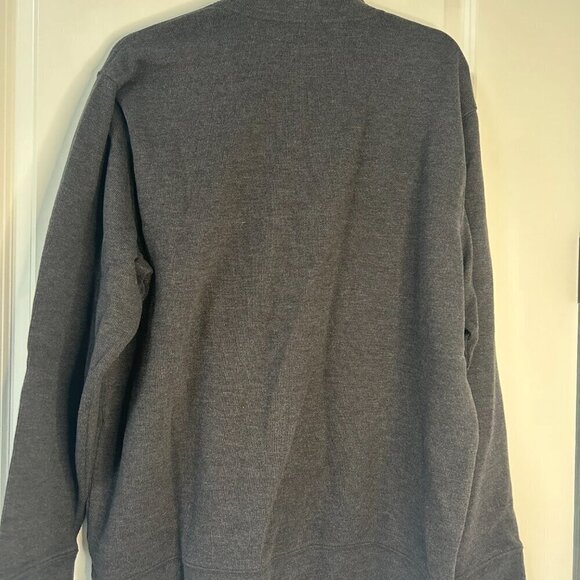 Men's Dark Gray Lands' End 1/4 Zip Pullover Size XL NWOT - Picture 2 of 2